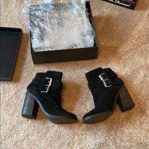 Black booties by shoemint